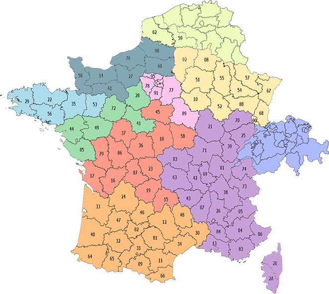 Carte des responsables régionales·aux